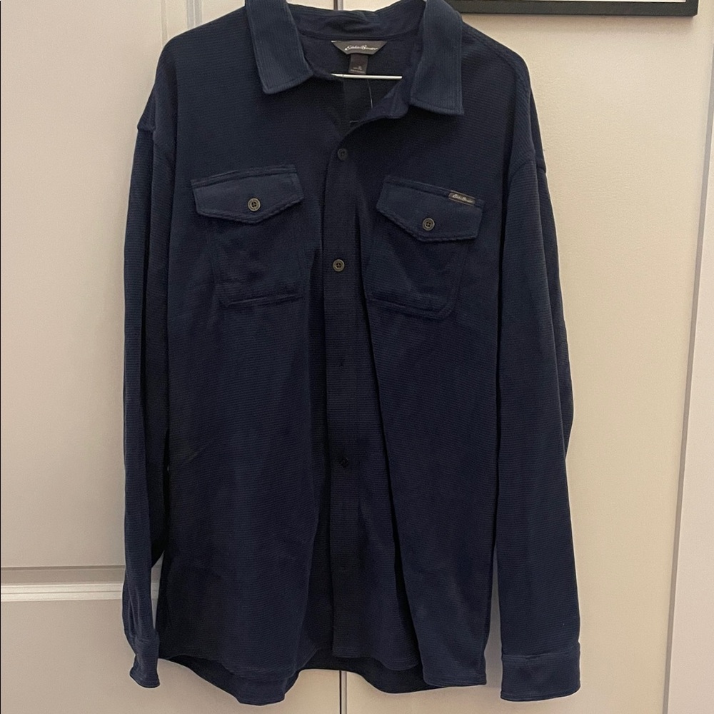 Eddie Bauer Dark Blue Shirt Jacket